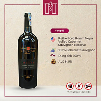 Rượu vang đỏ Mỹ Rutherford Ranch Napa Valley Reserve Cabernet Sauvignon 750ml 15% nhập khẩu - Hàng chính hãng