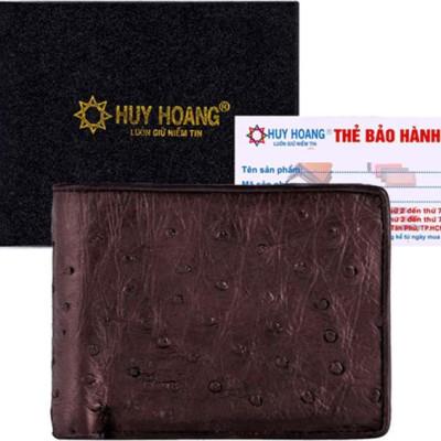 Ví Nam Huy Hoàng HT2406 (10 x 12.5 cm) - Nâu Đất