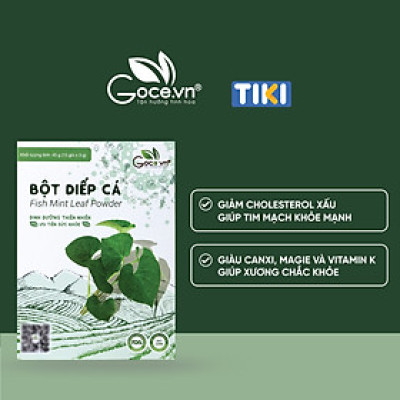 Bột diếp cá nguyên chất Goce - 45g (15 gói x 3g) ST