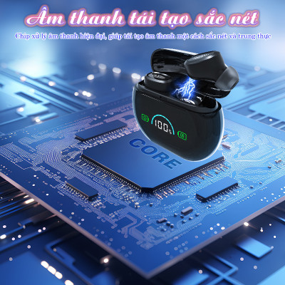 Máy trợ thính không dây Funmic EN-IA006A Có hộp sạc hiện đại