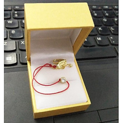 Vòng tay chỉ đỏ kim vàng s925 - kèm hộp nhung cao cấp sang trọng