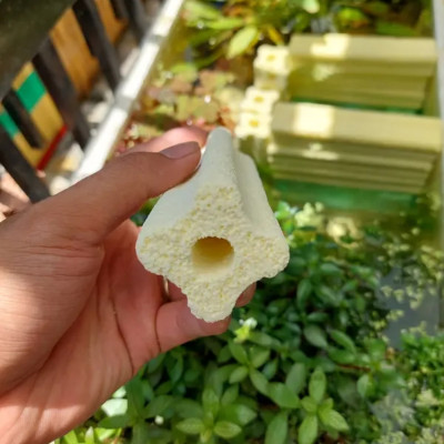 10 Thanh sứ lọc hoa mai LOẠI TO 16X4X4cm vật liệu lọc nước bể cá cao cấp