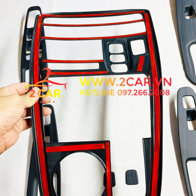 Ốp nội thất xe Hyundai Santafe 2021 - 2022 nhựa vân đá cao cấp