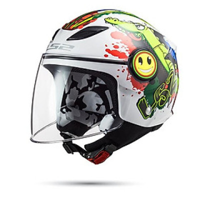 Mũ Bảo Hiểm 3/4 Một Kính LS2 OF602 Funny