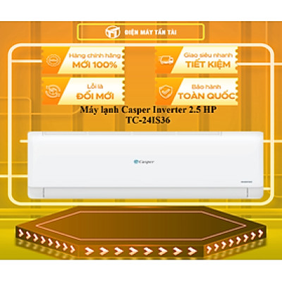 Máy lạnh Casper Inverter 2.5 HP TC-24IS36 - HÀNG CHÍNH HÃNG - CHỈ GIAO HCM