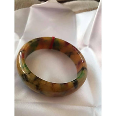   VÒNG TAY MÃ NÃO BẢN HẸ TỨ QUÝ 55 VÂN VÂN VÀNG ĐEN XANH BÔNG ĐỀU CẢ VÒNG ĐẸP NỮ 54KG ĐẾN 64KG ĐEO ĐẸP CHÂT LIỆU ĐÁ MÃ NÃO TỨ QUÝ 