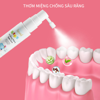 Xịt Chống Sâu Răng Cho Bé, Xịt Thơm Miệng Cho Bé Teeth Care Haseni 30ml