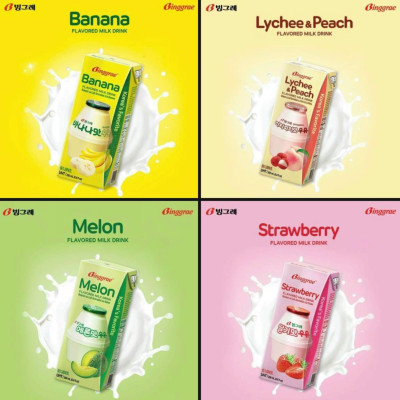 Thùng 24 hộp Sữa vị cà phê 200ml nhãn hiệu Binggrae