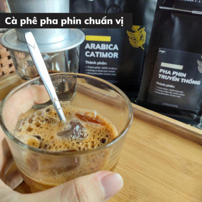 Cà phê nguyên chất CULI ROBUSTA 50g cafe rang xay nhiều cafein vị đắng và béo café pha phin - Big Dream Coffee