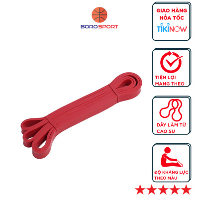 Dây kháng lực tập gym cao su tự nhiên, mức lực kéo phân theo từng màu, tiện lợi mang theo bất cứ đâu Cleacco