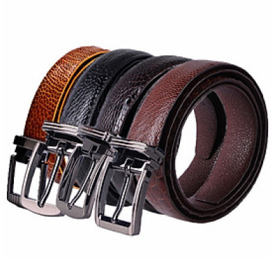  Dây thắt lưng nữ da đà điểu Huy Hoàng 2,5P màu đen, nâu đất, vàng bò, nâu đỏ HT5401-02-03-10