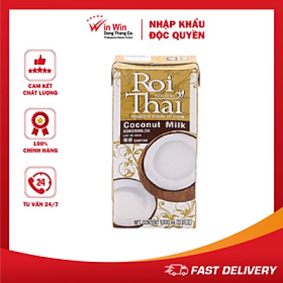 Nước Cốt Dừa Roi Thai 1L - Nhập Khẩu Thái Lan | Roi Thai Coconut Milk 1L