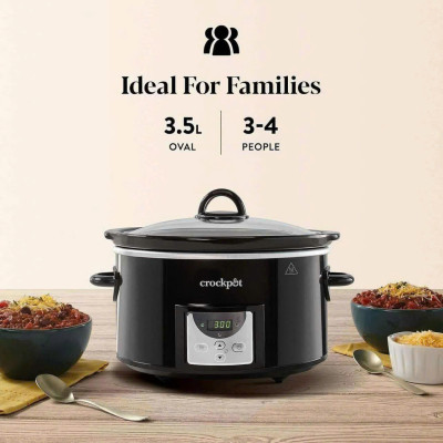 NỒI NẤU CHẬM CROCKPOT ĐIỆN TỬ DUNG TÍCH 3.5 LÍT - HÀNG MUA TẠI ĐỨC Hàng chính hãng