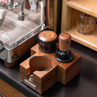 Feepie Tamper nén cà phê cố định lực cân bằng Wood charm