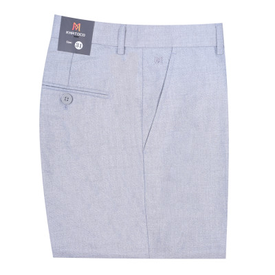 Quần tây nam không ly Khatoco Q1M478R0-INGI309-2503-0-XÁM TRẮNG