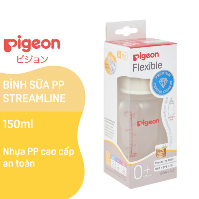 Bình sữa Pigeon cổ hẹp PP Streamline 150ml/ 250ml