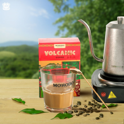 Cà Phê Mohodo Volcanic Coffee Instant 3in1 Nguyên Chất Đậm Vị Từ Núi Lửa Chư Đăng Ya 108g - Hộp giấy