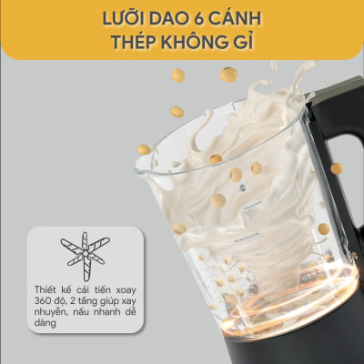 Máy Làm Sữa Hạt Đa Năng BlueStone BLB-6036 1.75 Lít 1000W - Hàng Chính Hãng