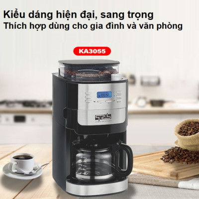 Máy pha cà phê bán tự động thương hiệu DSP KA3055 - Công suất 1000W - HÀNG NHẬP KHẨU 